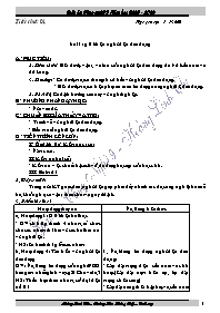 Giáo án Công nghệ Lớp 9 - Chương trình cả năm - Năm học 2008-2009 - Hoàng Linh Chi