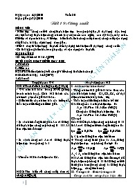 Giáo án học kì II Vật lí Lớp 8 - Năm học 2009-2010 - Nguyễn Thái Sơn