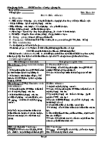 Giáo án môn Vật lí Lớp 8 - Bài 4 đến 6 - Trần