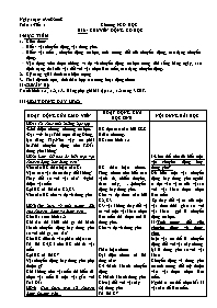 Giáo án môn Vật lí Lớp 8 (Full) - Năm học 2008-2009