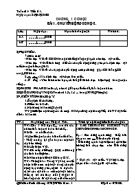 Giáo án Vật lí Lớp 8 - Chương trình cả năm - Năm học 2009-2010 - Chu Tuấn Khang