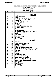 Giáo án Vật lí Khối 8 - Chương trình cả năm -