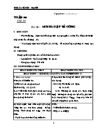 Giáo án Vật lý Khối 8 - Học kì II