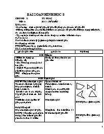 Bài soạn Hình học Khối 8 - Tiết 1+2