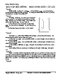 Bài tập Bồi dưỡng học sinh giỏi Vật lí Lớp 8 - Nguyễn Văn Tú