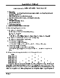 Bồi dưỡng học sinh giỏi Toán Lớp 8 - Nguyễn K