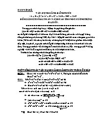 Chuyên đề Vận dụng hằng đẳng thức (a + b + c)2 = a2 + b2 + c2 + 2ab + 2bc + 2ac để giải một số bài toán nâng cao trong chương trình Đại số 8 - Năm học 2008-2009 - Lê Văn Thái