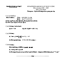 Đề khảo sát chất lượng đầu năm Toán Lớp 8 - Năm học 2012-2013 - Phòng PTCS Vạn Thủy