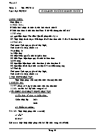 Giáo án Đại số 8 - Tiết 15, Bài 10: Chia đơn 