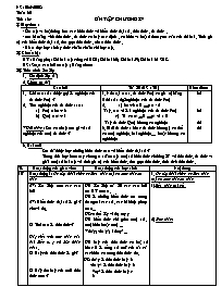 Giáo án Đại số Lớp 7 - Tiết 64: Ôn tập chương 4 - Năm học 2007-2008