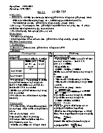 Giáo án Đại số Lớp 8 - Tiết 52+53 - Năm học 2012-2013