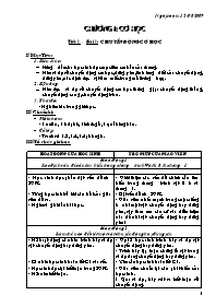 Giáo án môn Vật lý Lớp 8 (Full) - Năm học 2009-2010