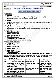 Giáo án Tin học Lớp 6 - Tiết 1, Bài 1: Thông tin và tin học - Năm học 2008-2009 - Nguyễn Văn Quang