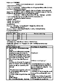 Giáo án Vật lí Khối 8 - Tiết 5: Sự cân bằng lực - Quán tính - Năm học 2010-2011