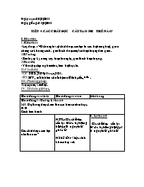 Giáo án Vật lí Lớp 8 - Bài 19: Các chất được cấu tạo như thế nào? - Năm học 2010-2011