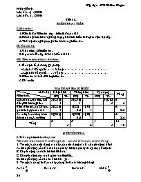 Giáo án Vật lí Lớp 8 - Tiết 11 đến 14 - Năm h