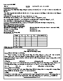 Giáo án Vật lí Lớp 8 - Tiết 12, Bài 10: Lực đẩy Ác-si-mét - Năm học 2007-2008