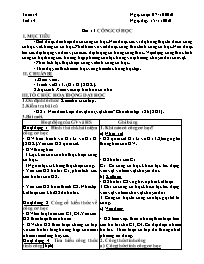 Giáo án Vật lí Lớp 8 - Tiết 14, Bài 13: Công 