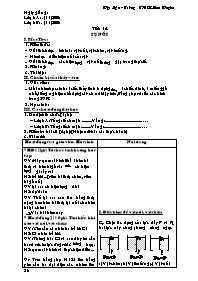 Giáo án Vật lí Lớp 8 - Tiết 14: Sự nổi - Năm học 2008-2009 - Trường THCS Lâm Xuyên