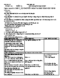 Giáo án Vật lí Lớp 8 - Tiết 21, Bài 17: Sự ch
