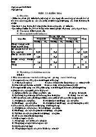 Giáo án Vật lí Lớp 8 - Tiết 25: Kiểm tra - Năm học 2009-2010