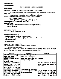 Giáo án Vật lí Lớp 8 - Tiết 26 đến 30 - Năm học 2010-2011