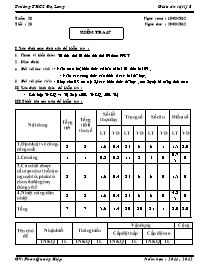 Giáo án Vật lí Lớp 8 - Tiết 28: Kiểm tra 45p - Năm học 2011-2012 - Phan Quang Hiệp