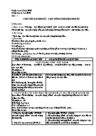 Giáo án Vật lí Lớp 8 - Tiết 3: Chuyển động đều - Chuyển động không đều - Năm học 2010-2011