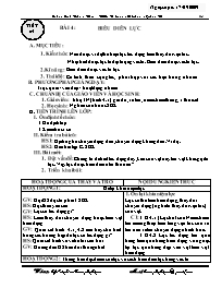 Giáo án Vật lí Lớp 8 - Tiết 4, Bài 4: Biểu diễn lực - Năm học 2009-2010 - Hoàng Đình Tuấn
