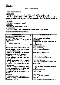 Giáo án Vật lý Khối 8 - Tiết 19: Cơ năng