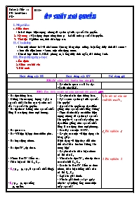 Giáo án Vật lý Lớp 8 - Tiết 11, Bài 9: Áp suấ