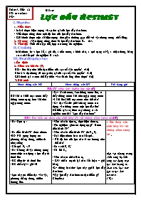 Giáo án Vật lý Lớp 8 - Tiết 12, Bài 10: Lực đẩy Ác-si-mét - Năm học 2011-2012