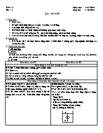 Giáo án Vật lý Lớp 8 - Tiết 13, Bài 12: Sự nổi - Năm học 2010-2011