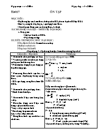 Giáo án Vật lý Lớp 8 - Tiết 17: Ôn tập - Năm 