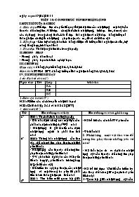 Giáo án Vật lý Lớp 8 - Tiết 28: Công thức tính nhiệt lượng - Năm học 2010-2011