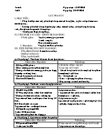 Giáo án Vật lý Lớp 8 - Tiết 6, Bài 6: Lực ma 