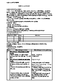 Giáo án Vật lý Lớp 8 - Tiết 8: Áp suất - Năm học 2010-2011