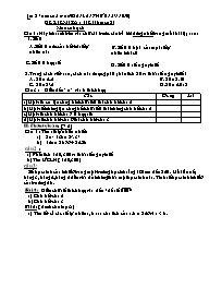 Kiểm tra 1 tiết Số học Lớp 6 (bài số 2) - Năm học 2010-2011