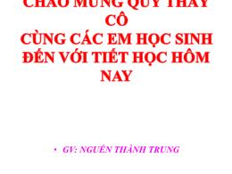 Bài giảng Hình học Lớp 9 - Tiết 18, Bài 1: Sự xác định đường tròn -Tính chất đối xứng của đường tròn - Nguyễn Thành Trung