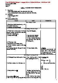 Giáo án Đại số Khối 8 - Học kì I - Năm học 2006-2007