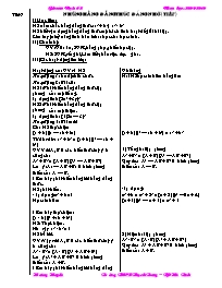 Giáo án Đại số Lớp 8 - Tiết 7 đến 60 - Năm học 2009-2010 - Hoàng Huyền