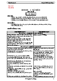 Giáo án Hình học Lớp 8 - Chương trình cả năm - Năm học 2007-2008 - Nguyễn Văn Phong