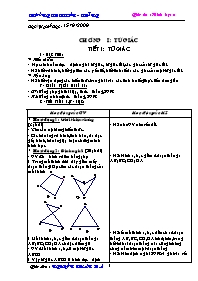 Giáo án Hình học Lớp 8 - Chương trình cả năm - Năm học 2008-2009 - Nguyễn Xuân Hà