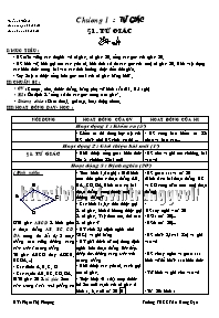 Giáo án Hình học Lớp 8 - Chương trình cơ bản 