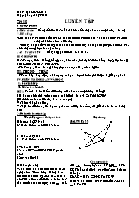 Giáo án Hình học Lớp 8 - Tiết 10: Luyện tập - Năm học 2011-2012
