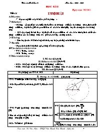 Giáo án Hình học Lớp 9 học kì II - Năm học 2010-2011 - Vũ Văn Mận