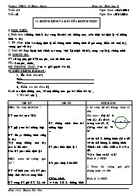 Giáo án Hình học Lớp 9 - Tiết 21+22 - Năm học 2012-2013 - Hoàng Thị Thu