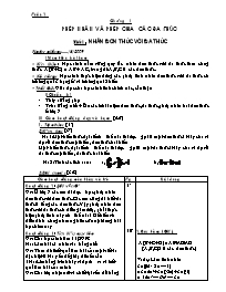 Giáo án môn Đại số Lớp 8 - Chương trình cả năm - Năm học 2012-2013