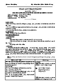 Giáo án thao giảng Đại số Lớp 8 - Tiết 13: Phân tích đa thức thành nhân tử bằng cách phối hợp nhiều phương pháp - Năm học 2011-2012 - Phan Thị Lan Hương