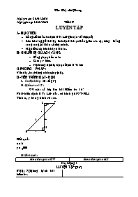 Giáo án Hình học Lớp 8 - Tiết 39: Luyện tập -